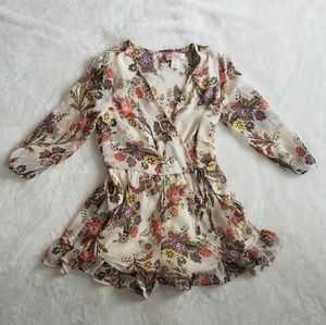 Floral Band of Gypsies Cream Romper